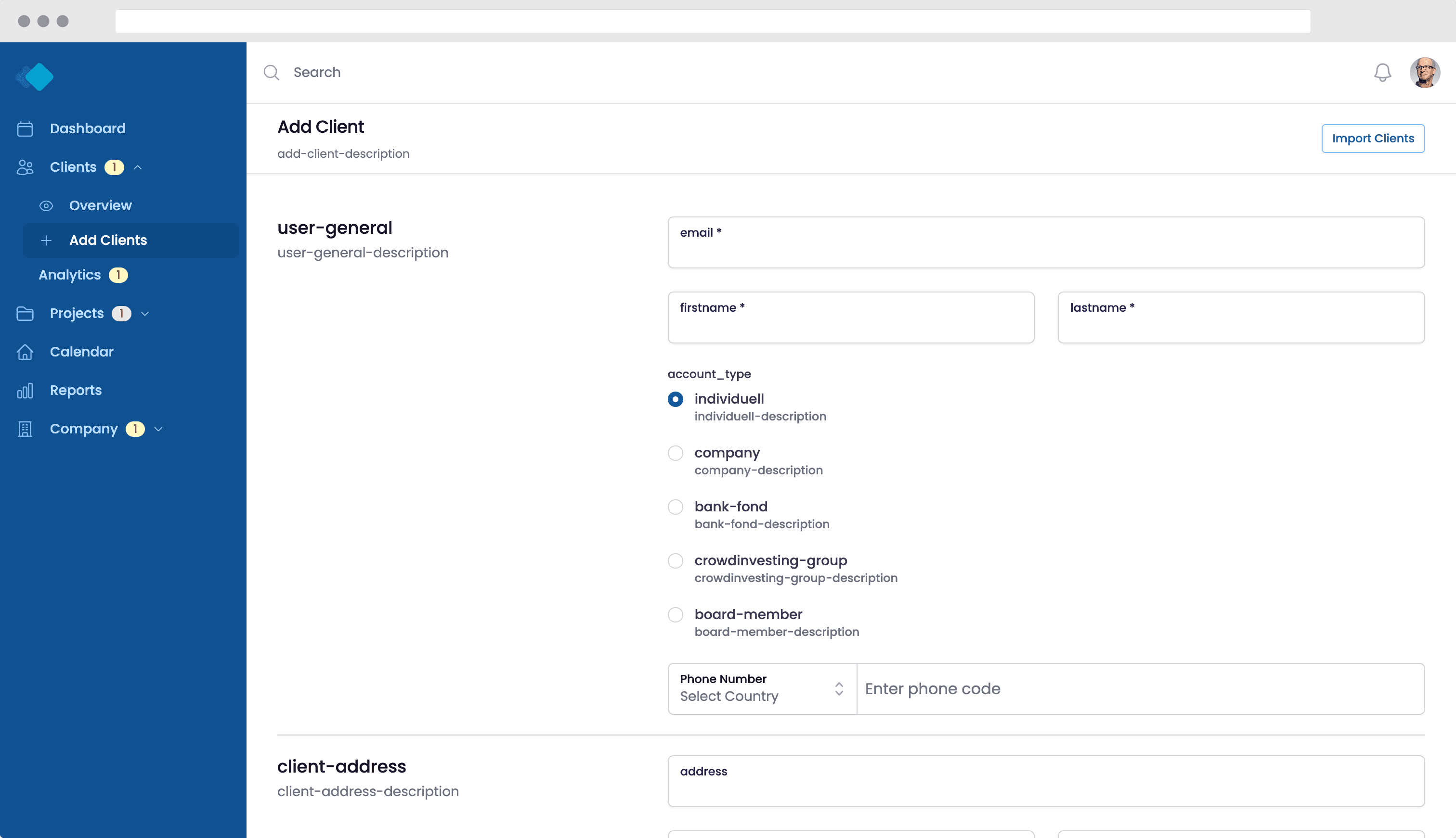 App screenshot
